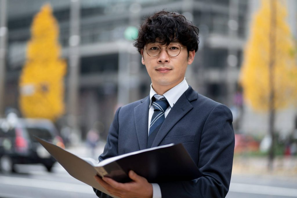 business concept with business person